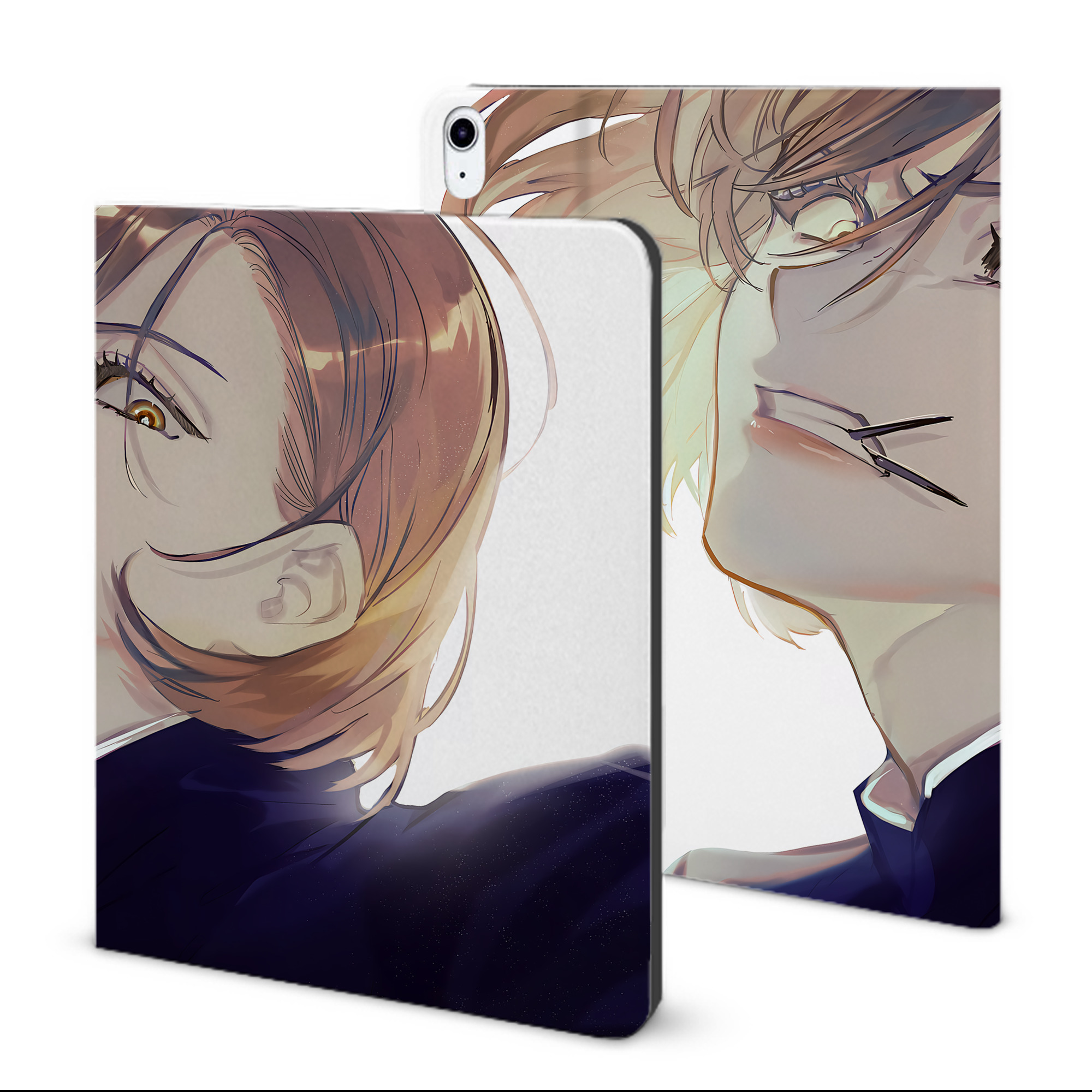 （画像用） 呪術廻戦 Jujutsu Kaisen IPad ケース ブック型 PUレザー TPU 耐衝撃 軽量 薄型 ペン収納なし 全面保護 IPad 各モデル対応